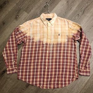 Ralph Lauren Custom Dyed Plaid Shirt